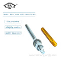 Zinc plated chemical anchor bolt M12